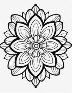 mandala-blumen ausmalbilder